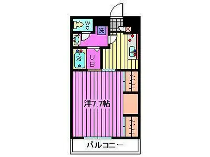 リブリ・FUSTO(1K/3階)の間取り写真