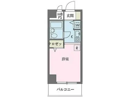 ウインベルソロ国分寺1(ワンルーム/5階)の間取り写真