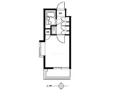 グローリア初穂新宿II(1K/4階)の間取り写真