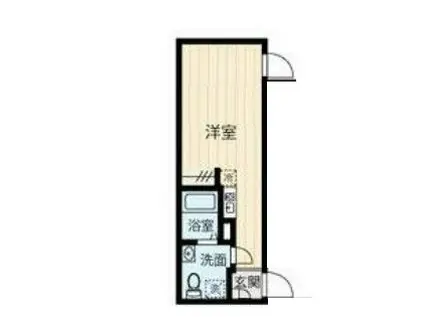 都営三田線 蓮根駅 徒歩5分 3階建 新築(ワンルーム/3階)の間取り写真