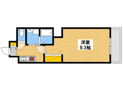  皆実町MRIトラストビル(1K/8階)の間取り写真