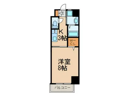 パークテラス浅生(1K/3階)の間取り写真