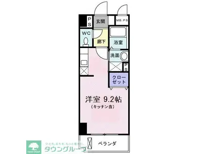 カーサ ヴェンティ(ワンルーム/6階)の間取り写真