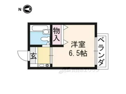 ロイヤルハイツナカムラ(1K/3階)の間取り写真