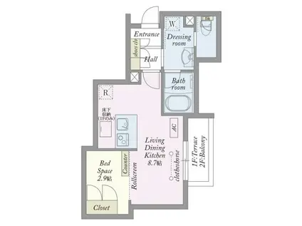 MY STYLE VINTAGE 下北沢鎌倉通(1LDK/2階)の間取り写真