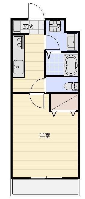 SIESTA(1K/2階)の間取り写真