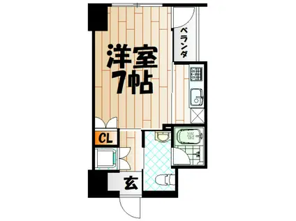 モナトリエ(1K/4階)の間取り写真