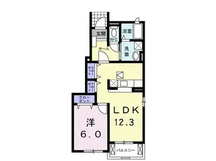 スカイグランデ津田沼(3LDK/1階)の間取り写真