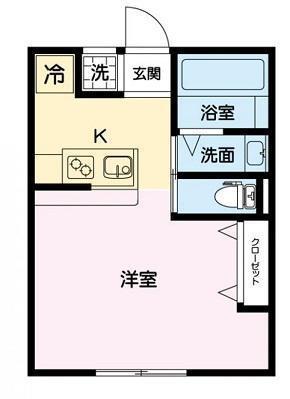 グランヴィア アリエッティ(ワンルーム/3階)の間取り写真