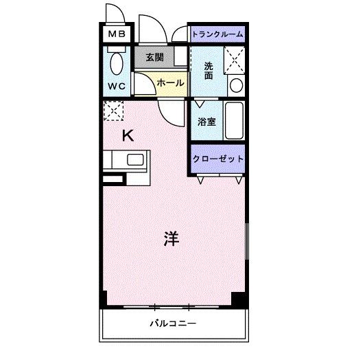 フォーシーズンベル(1K/2階)の間取り写真