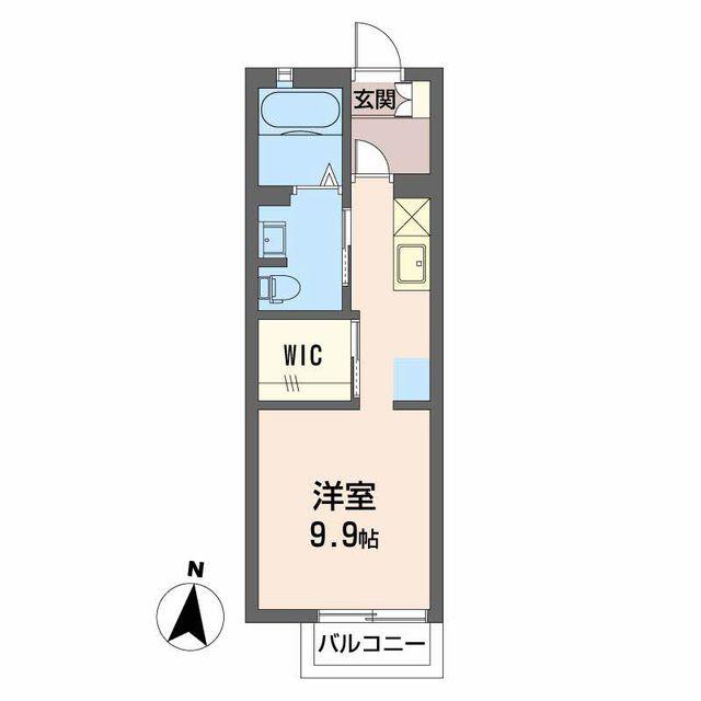 シャンブルAK(ワンルーム/1階)の間取り写真