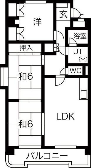 OMレジデンス瀬戸II(3LDK/4階)の間取り写真