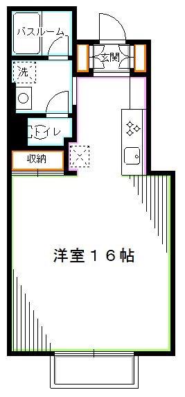 KOMORE-BLDG(ワンルーム/3階)の間取り写真