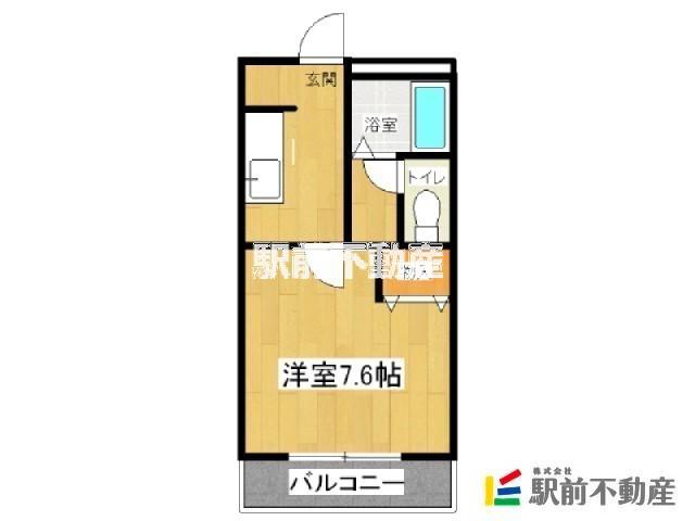 レジデンスHEIWAII(1K/1階)の間取り写真