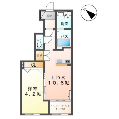 SK HOUSE(1LDK/1階)の間取り写真