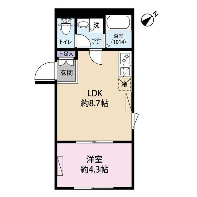 CION OHANAJAYA(1LDK/3階)の間取り写真
