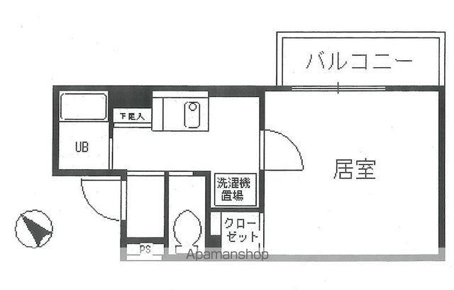 スカイコート日本橋第2(1K/4階)の間取り写真