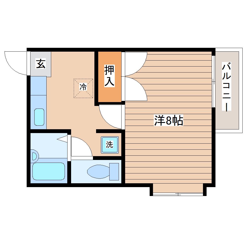 STAYニュータイプビル(1K/3階)の間取り写真