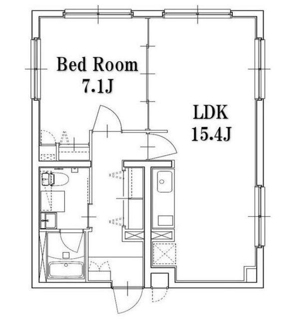 BARK LANE武蔵小山(1LDK/3階)の間取り写真