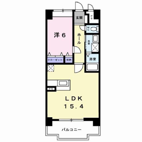 エクセレンシィ(1LDK/3階)の間取り写真