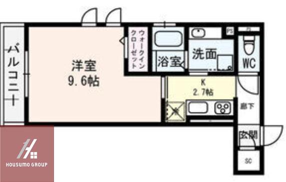 FOUR SEASONS瑞光(1K/1階)の間取り写真