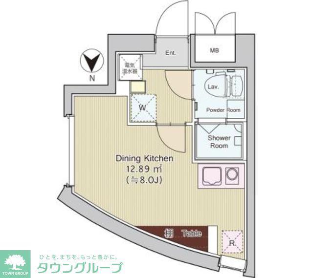 パティオスクエア中野(1K/3階)の間取り写真