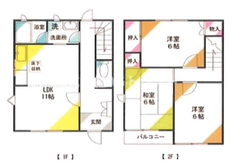 ファリーナ933(3LDK/1階)の間取り写真