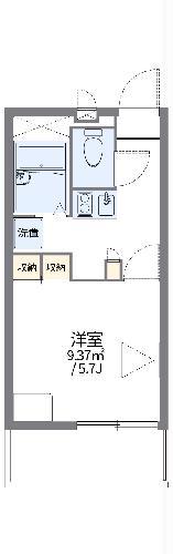 レオパレスカナサラ(1K/1階)の間取り写真