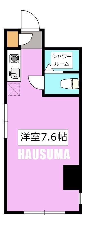 ヴィラ ジュネス西ケ原(ワンルーム/2階)の間取り写真