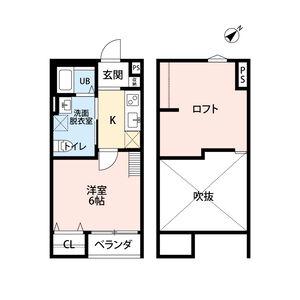 クレアーレ雅(1K/1階)の間取り写真