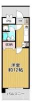 鈴木ビルディング(1K/3階)の間取り写真