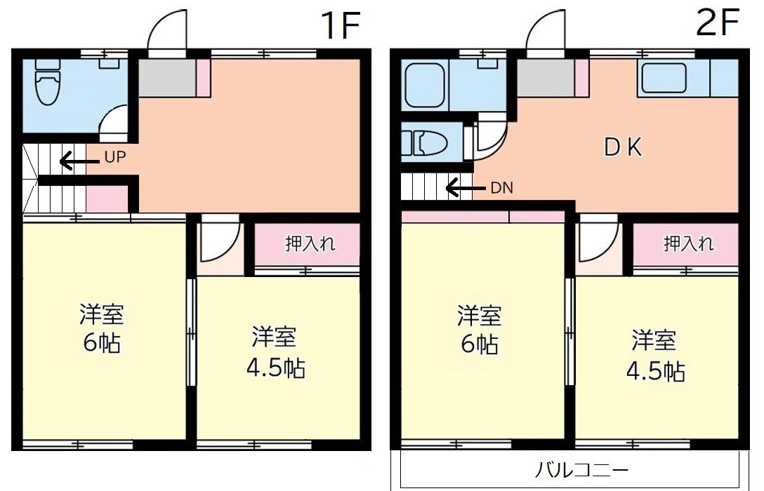 リプロ足利(4DK/1階)の間取り写真