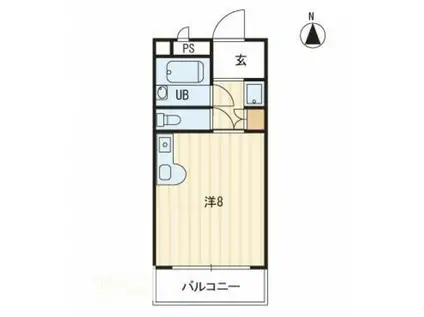 センチュリーガーデン(1K/3階)の間取り写真