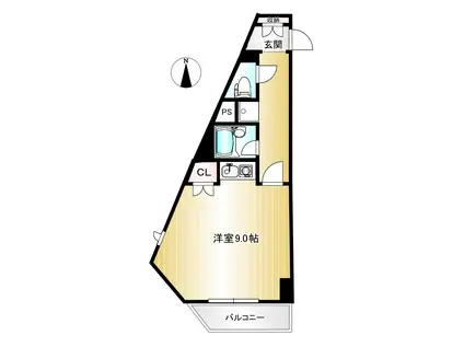 カーサ千種駅(1K/5階)の間取り写真