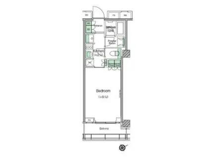 SHIBUYA CAST. APARTMENT渋谷キャストアパートメ(1K/15階)の間取り写真
