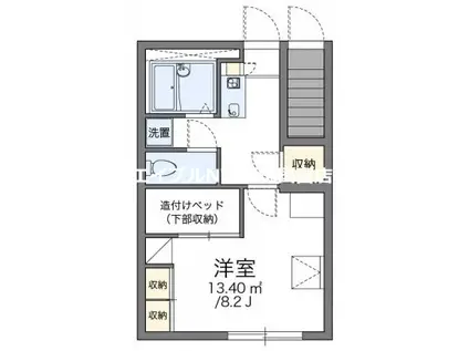 レオパレスA&K(1K/1階)の間取り写真