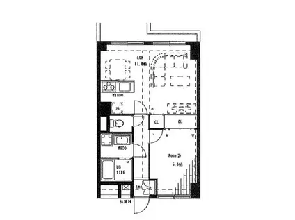 リバーサイド浅草橋(1LDK/2階)の間取り写真