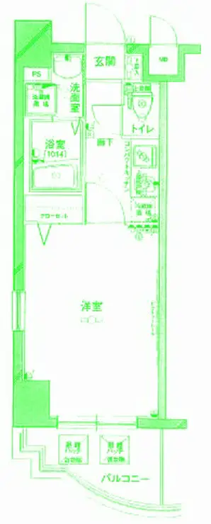 グリフィン横浜・馬車道駅前 6階階 間取り