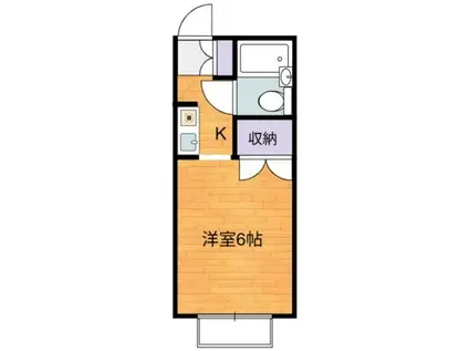 ベルメゾン(1K/2階)の間取り写真