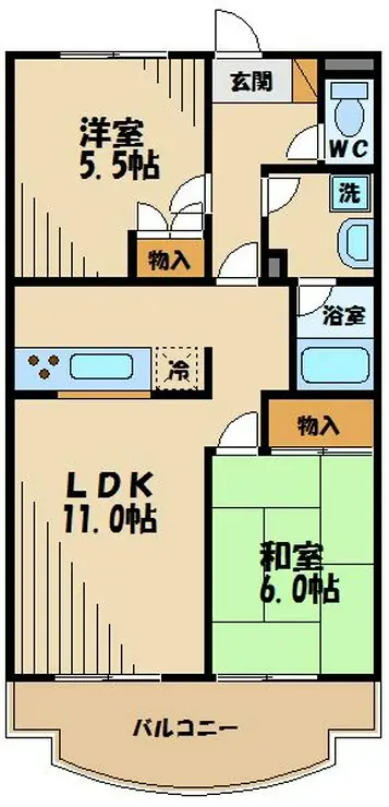 ブリージングタウンエミネンス 3階階 間取り
