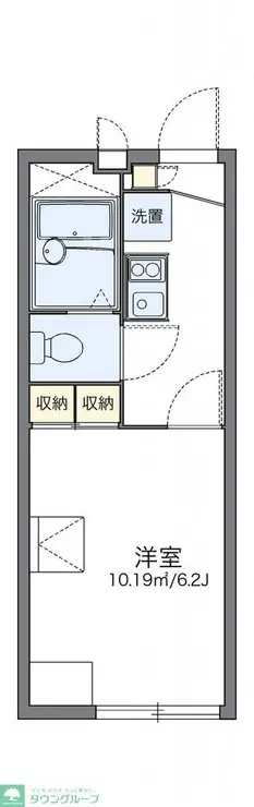 レオパレスヴァン 1階階 間取り
