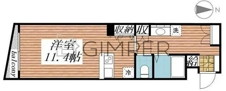 モンテ・オーロ 1階階 間取り