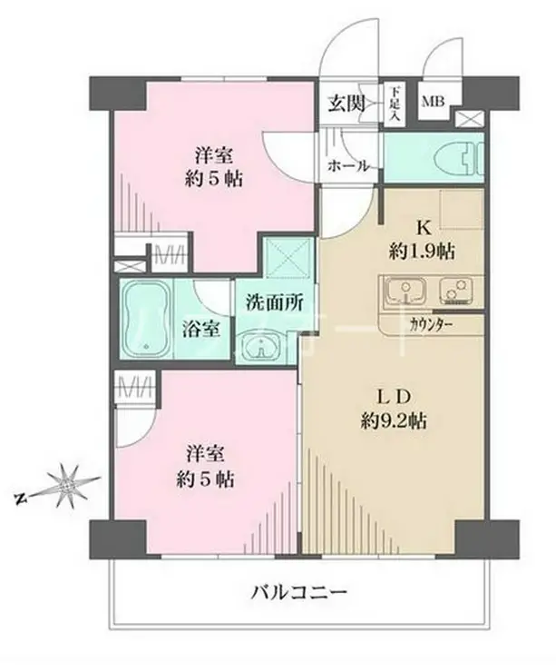 エステムプラザ神楽坂 North Residence 7階階 間取り