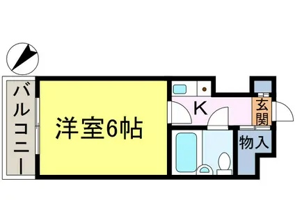 ウィンベルソロ新小岩第2(1K/5階)の間取り写真