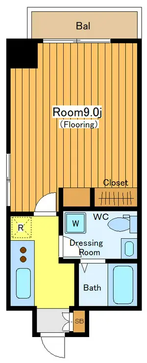 ラウスパレス三軒茶屋 4階階 間取り