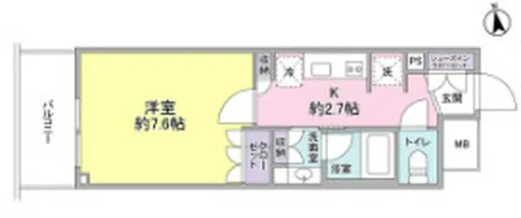 スタイリオ品川中延 11階階 間取り