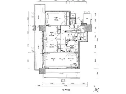MJR熊本ザ・タワー(3LDK/10階)の間取り写真