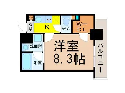 タウンライフ内山(1K/4階)の間取り写真