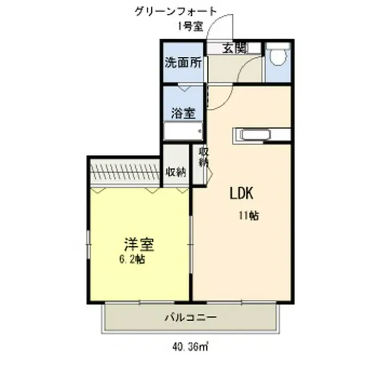 グリーンフォート 2階階 間取り