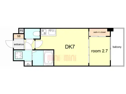 セレニテ神戸西エクラ(1DK/5階)の間取り写真